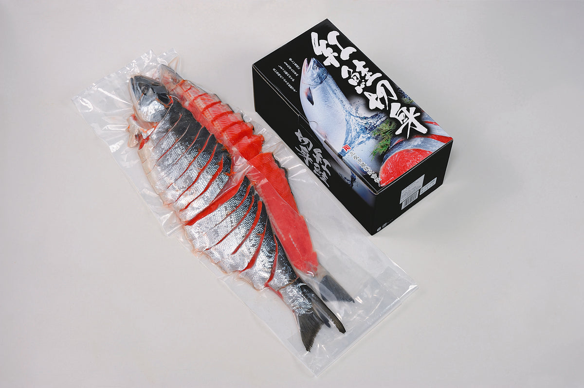 （7105-S01）紅鮭姿切身（4分割真空）1.6㎏